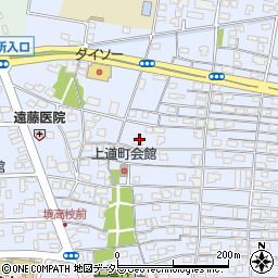 鳥取県境港市上道町周辺の地図