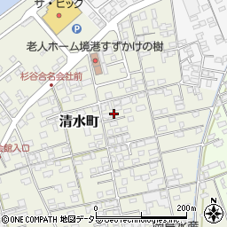 鳥取県境港市清水町738-5周辺の地図