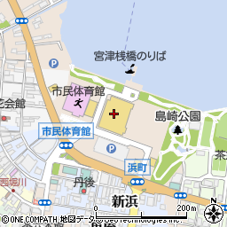 宮津市役所　健康福祉部社会福祉課保護係周辺の地図