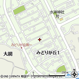 千葉県大網白里市みどりが丘1丁目24周辺の地図