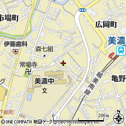 岐阜県美濃市2881-84周辺の地図