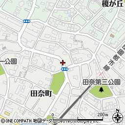 神奈川県横浜市青葉区田奈町周辺の地図