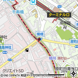町田市営駐車場入口周辺の地図