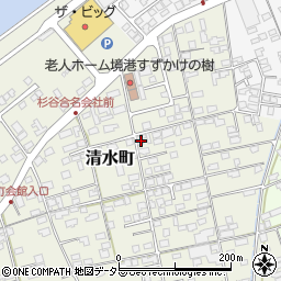 鳥取県境港市清水町732周辺の地図