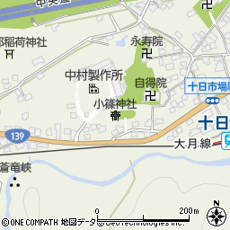 小篠神社周辺の地図