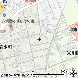 鳥取県境港市清水町748-4周辺の地図