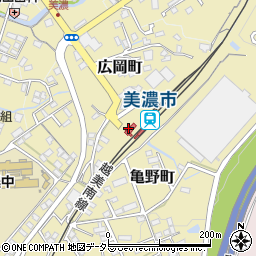 美濃市駅周辺の地図