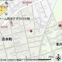 鳥取県境港市清水町751-1周辺の地図