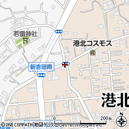 新田農協前周辺の地図