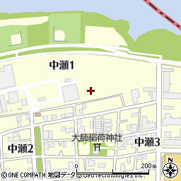 神奈川県川崎市川崎区中瀬周辺の地図