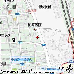 ローソン川崎小倉下町店周辺の地図