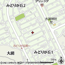 千葉県大網白里市みどりが丘1丁目26周辺の地図