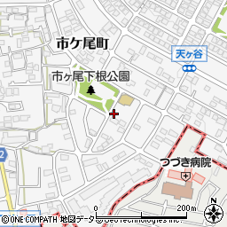 ボヌール市ヶ尾周辺の地図