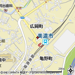 岐阜県美濃市2951周辺の地図