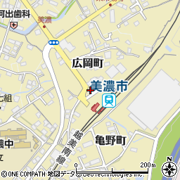 岐阜県美濃市広岡町2951周辺の地図