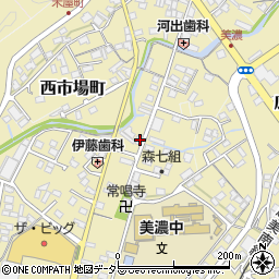 岐阜県美濃市2913周辺の地図