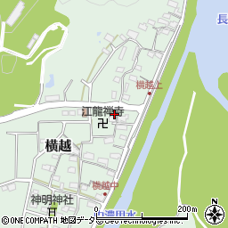 岐阜県美濃市横越589周辺の地図