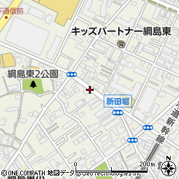 新田堀周辺の地図