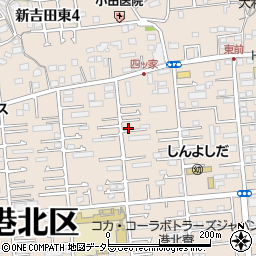 神奈川県横浜市港北区新吉田東周辺の地図