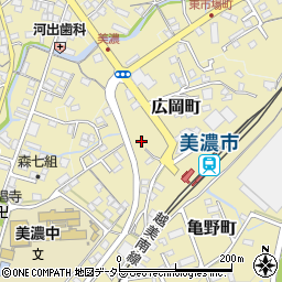 岐阜県美濃市広岡町2940周辺の地図
