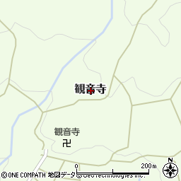 京都府舞鶴市観音寺周辺の地図