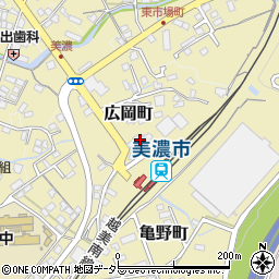 岐阜県美濃市2966周辺の地図