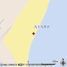 九十九里浜周辺の地図