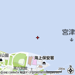 宮津港周辺の地図