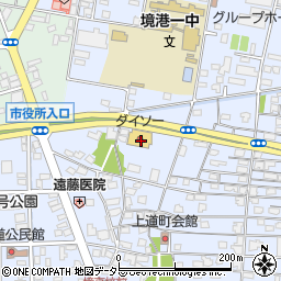 鳥取県境港市上道町433-1周辺の地図
