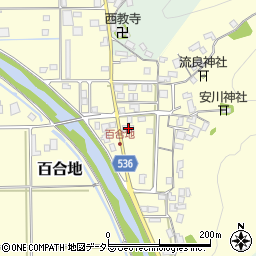 兵庫県豊岡市百合地995-1周辺の地図