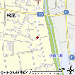 岐阜県山県市松尾130周辺の地図