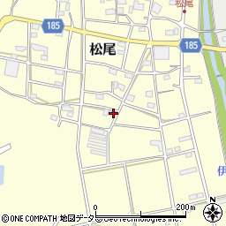 岐阜県山県市松尾108周辺の地図