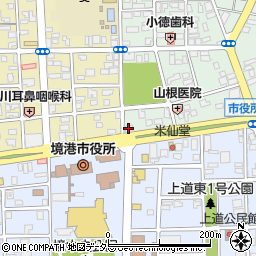 新日本海新聞社境港支社周辺の地図