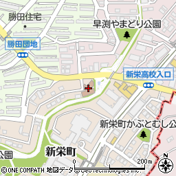 横浜市新栄地域ケアプラザ周辺の地図