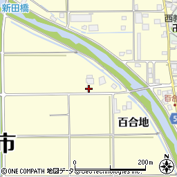 兵庫県豊岡市百合地524-2周辺の地図