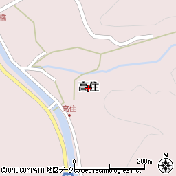 鳥取県岩美町（岩美郡）高住周辺の地図