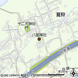 八面神社周辺の地図
