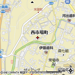 岐阜県美濃市西市場町2717周辺の地図