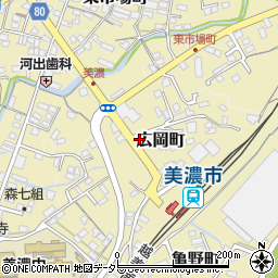 岐阜県美濃市2950周辺の地図