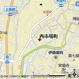 岐阜県美濃市西市場町2696周辺の地図
