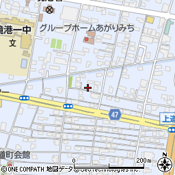 鳥取県境港市上道町383-1周辺の地図