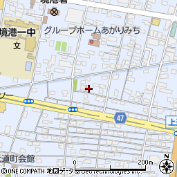 鳥取県境港市上道町383-11周辺の地図