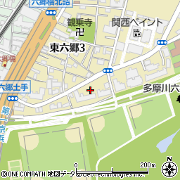 東京都大田区東六郷3丁目26周辺の地図