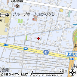 鳥取県境港市上道町381周辺の地図