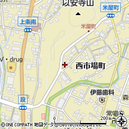 岐阜県美濃市西市場町2684周辺の地図