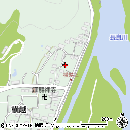 岐阜県美濃市横越697周辺の地図