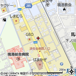 鳥取県境港市蓮池町54-7周辺の地図