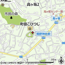 高ヶ坂熊野神社周辺の地図