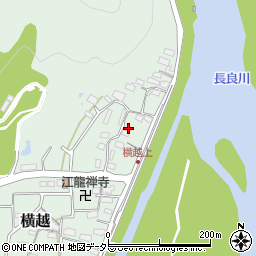 岐阜県美濃市横越696周辺の地図