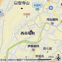 岐阜県美濃市西市場町2587周辺の地図